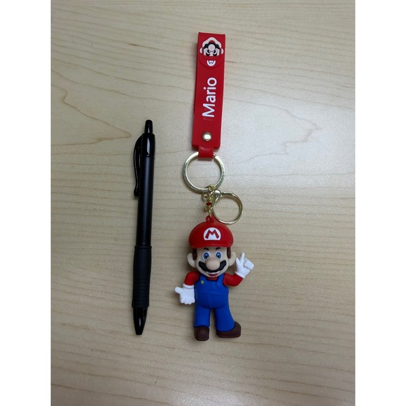 Nintendo Other - Super Mario 3D Figure Keychain Red Wrist Strap Bag Charm Video Game Accessory